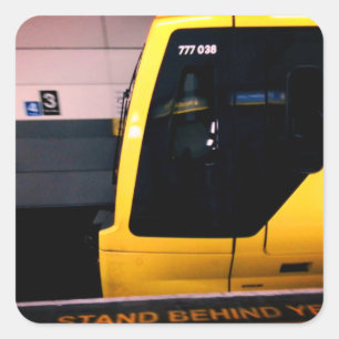 Sticker Carré Le métro