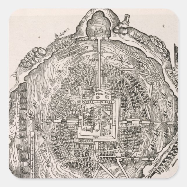 Sticker Carré Le Mexique avant la conquête (Devant)