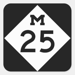 Sticker Carré Le Michigan M-25