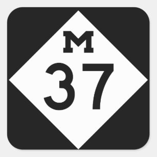 Sticker Carré Le Michigan M-37