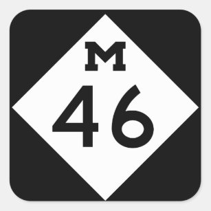 Sticker Carré Le Michigan M-46