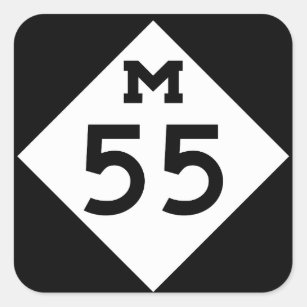Sticker Carré Le Michigan M-55