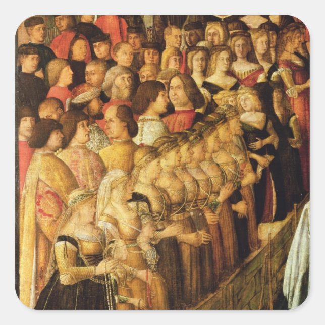 Sticker Carré Le Miracle de la Croix sur le pont San Lorenzo, de (Devant)