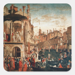 Sticker Carré Le miracle de la relique de la croix vraie