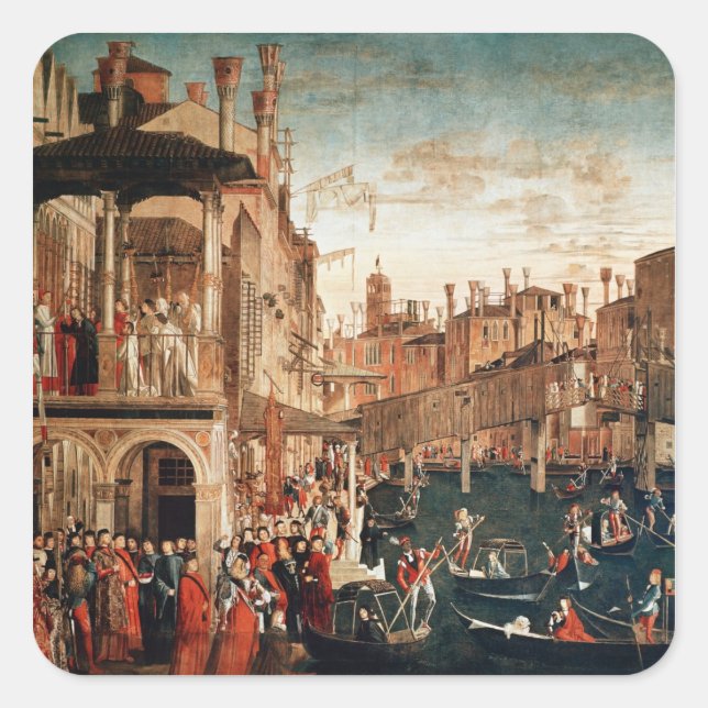 Sticker Carré Le miracle de la relique de la Vraie Croix (Devant)