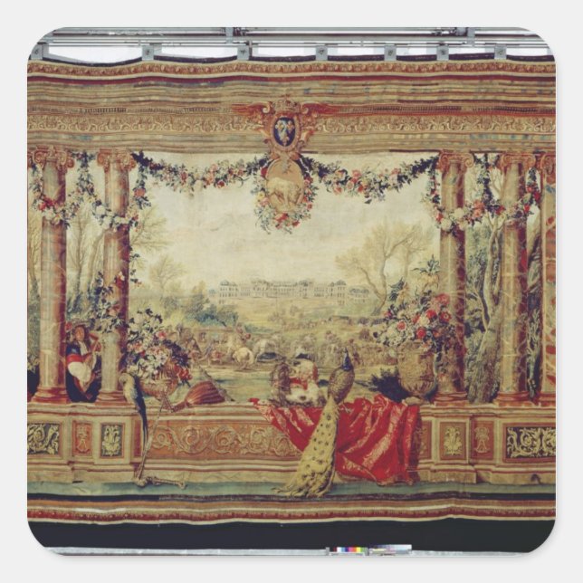 Sticker Carré Le mois d'avril/ Château de Versailles (Devant)