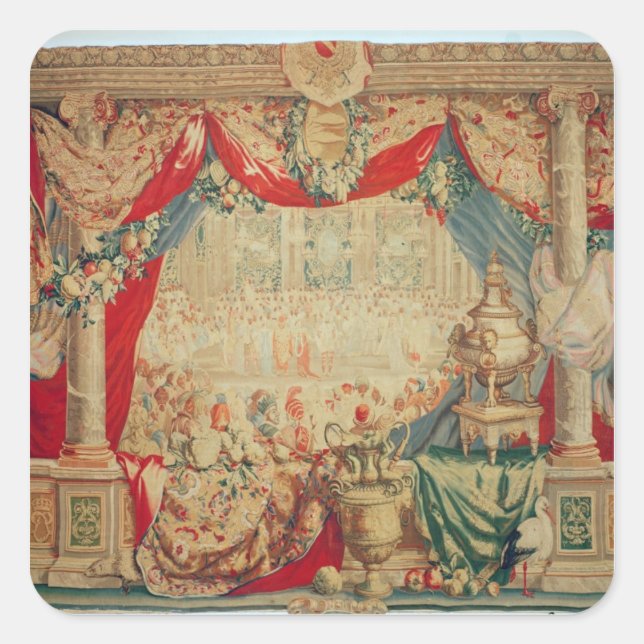 Sticker Carré Le mois de février (Devant)