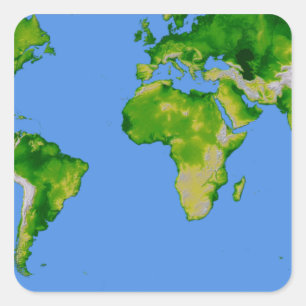 Sticker Carré Le monde