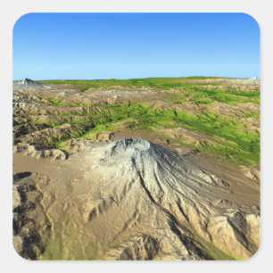 Sticker Carré Le mont Saint-Helens