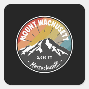 Sticker Carré Le Mont Wachusett - Massachusetts