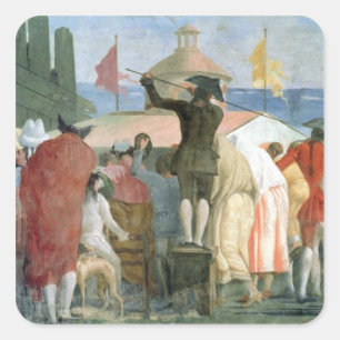 Sticker Carré Le nouveau monde, 1791-97 (huile sur la toile)