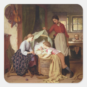 Sticker Carré Le nouveau-né