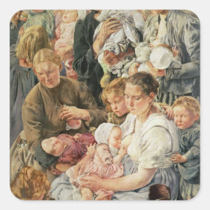 Sticker Carré Le panneau droit Femmes de The Age of the