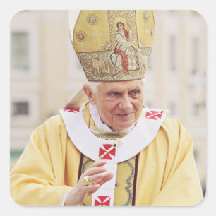 Sticker Carré Le pape Benoît XVI Le Maître de Vérité