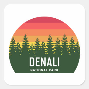 Sticker Carré Le Parc national de Denali