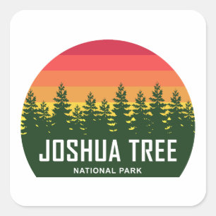 Sticker Carré Le Parc national de Joshua Tree