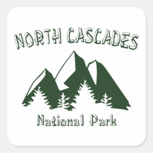 Sticker Carré Le Parc national de North Cascades