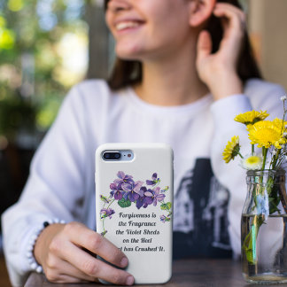 Sticker Carré Le pardon est le parfum que la violette répand