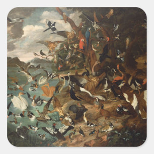 Sticker Carré Le Parlement des oiseaux