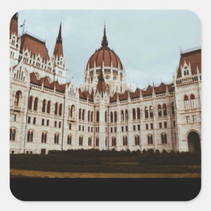 Sticker Carré Le Parlement hongrois, Budapest, Hongrie