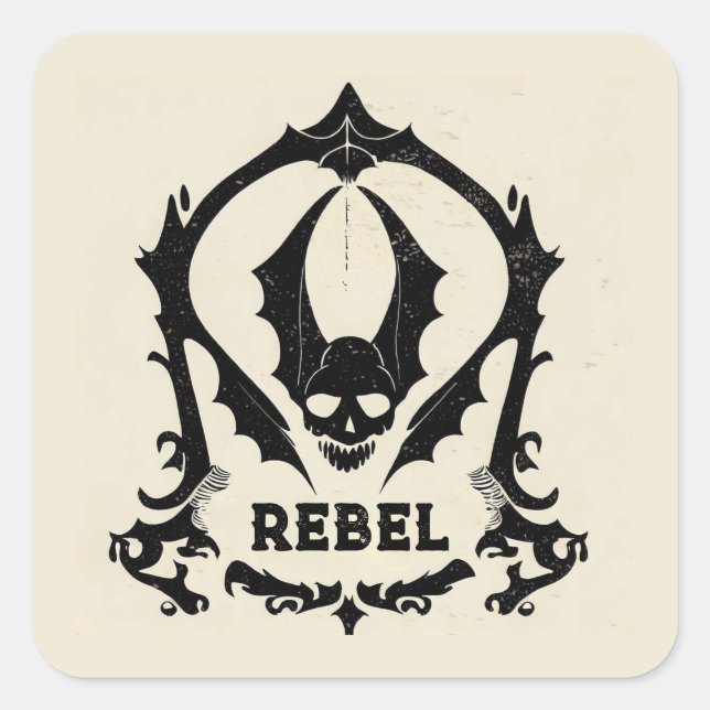 STICKER CARRÉ 'LE PEAU GOTHIQUE' (Devant)