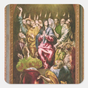 Sticker Carré Le Pentecost, c.1604-14