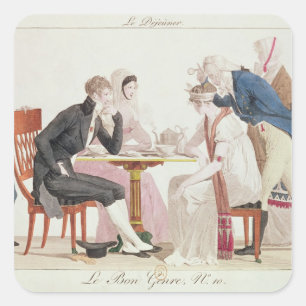 Sticker Carré Le petit-déjeuner, du Bon Genre