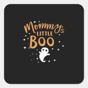Sticker Carré Le petit garçon de maman - Happy Halloween