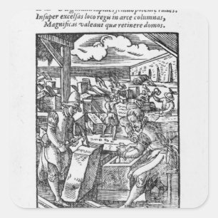 Sticker Carré Le pierre-coupeur