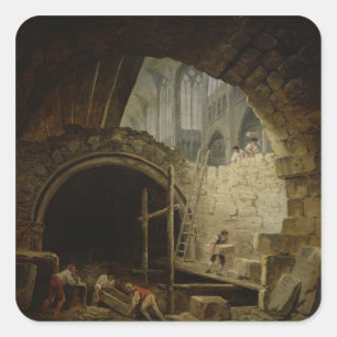 Sticker Carré Le pillage des voûtes royales