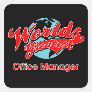 Sticker Carré Le plus grand directeur de bureau du monde