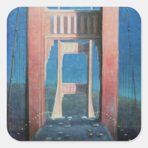 Sticker Carré Le pont du Golden Gate 1992
