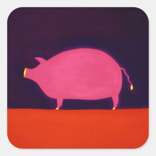 Sticker Carré Le porc 1998