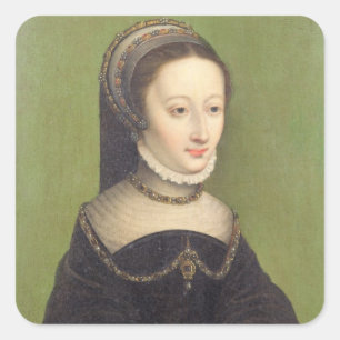 Sticker Carré Le portrait d'une dame, a indiqué pour être le