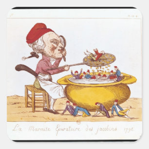 Sticker Carré Le Pot Purifiant des Jacobins, 1793