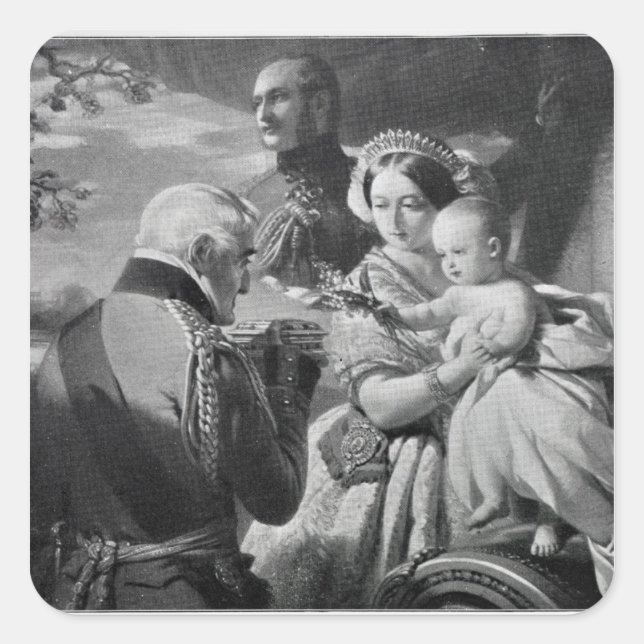 Sticker Carré Le premier de mai 1851, gravé par Werner (Devant)