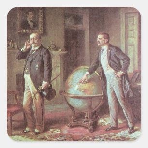 Sticker Carré Le président Theodore Roosevelt