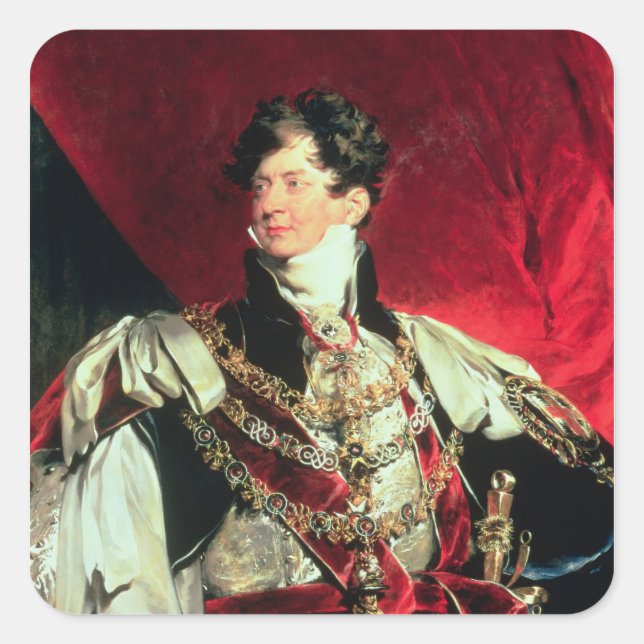Sticker Carré Le Prince Regent, plus tard George IV 2 (Devant)