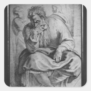 Sticker Carré Le prophète Jérémie