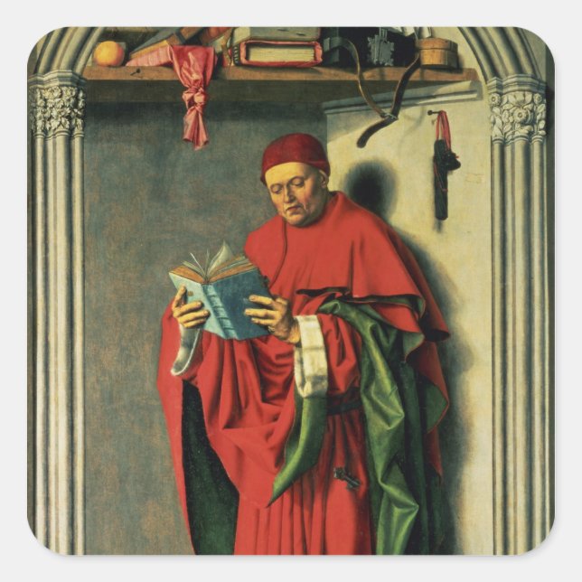 Sticker Carré Le Prophète Jérémie, 1443-45 (Devant)