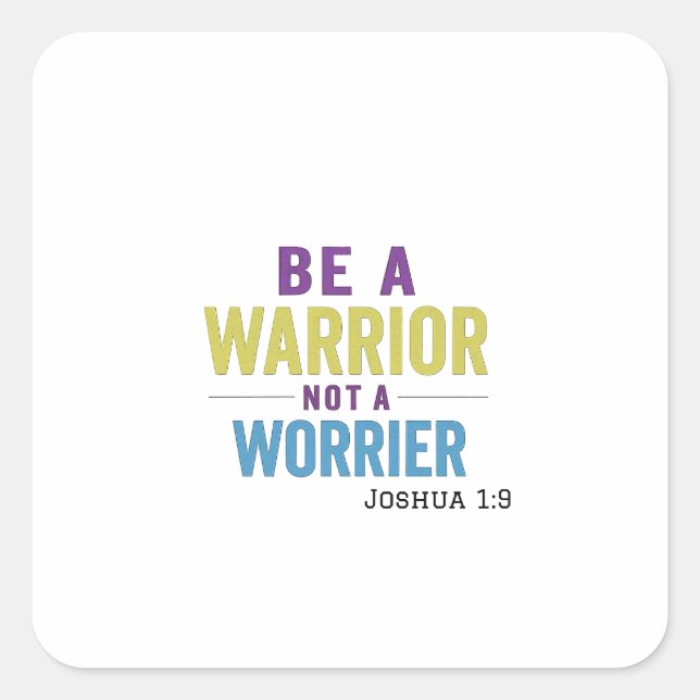 Sticker Carré Le Quotidien contre les défis de la vie (Devant)