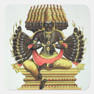 Sticker Carré Le Ravana géant (litho coloré)