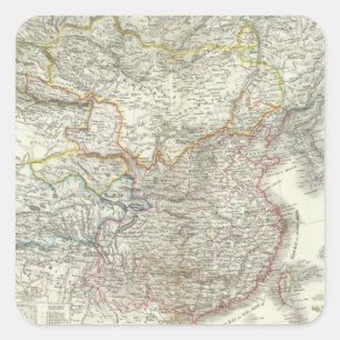 Sticker Carré Le Reich de Chinesische - empire chinois