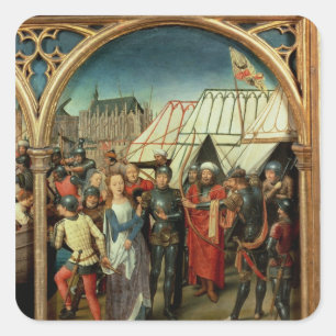 Sticker Carré Le Reliquaire de St. Ursula, 1489