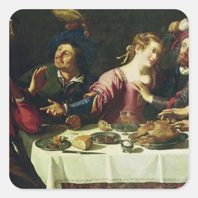 Sticker Carré Le Repas (Devant)