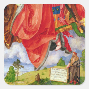 Sticker Carré Le retable de Landauer, tout le jour de saints