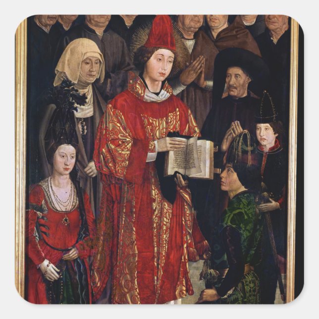 Sticker Carré Le retable de Saint-Vincent (Devant)