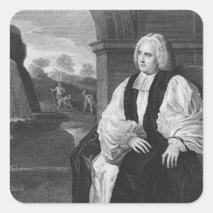 Sticker Carré Le révérend George Berkeley