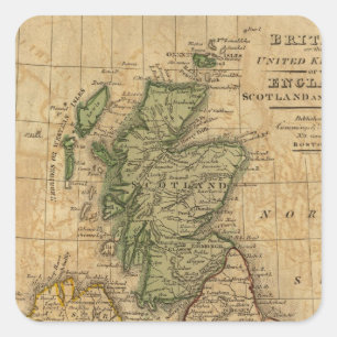 Sticker Carré Le Royaume-Uni de l'Angleterre, de l'Ecosse et de