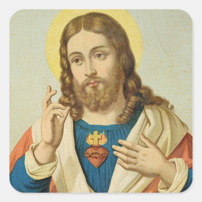 Sticker Carré Le Sacré Coeur (Devant)